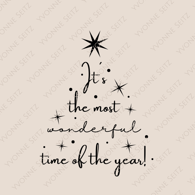 SVG Laser Datei IT´S THE MOST WONDERFUL TIME...
