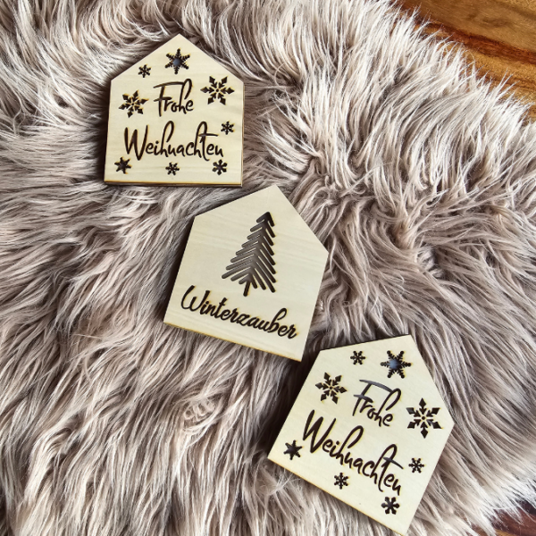 Weihnachten Winter Lichthaus Lichthäuser für Transparentpapier inkl PDF zum ausdrucken Laserdatei SVG Laser Datei – Bild 17