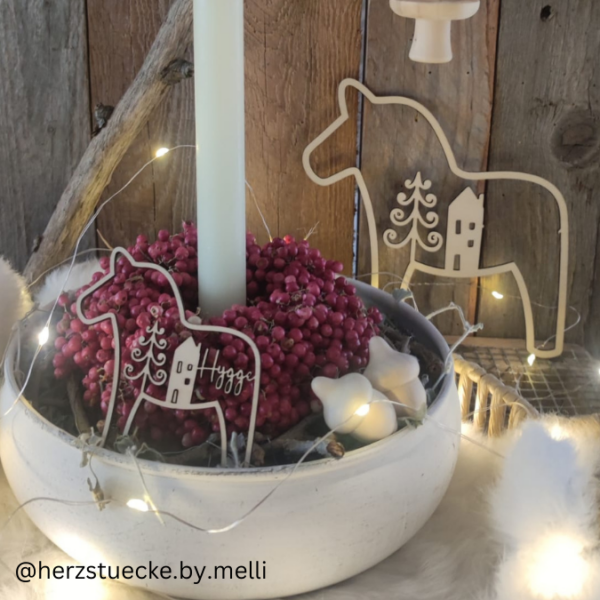 SVG Laser Datei 3er Set Dala Kränze Winter Weihnachten Skandi Scandi Dalapferd Skandinavian living Scandihome Reh Hej God Jul Dala Pferde – Bild 12
