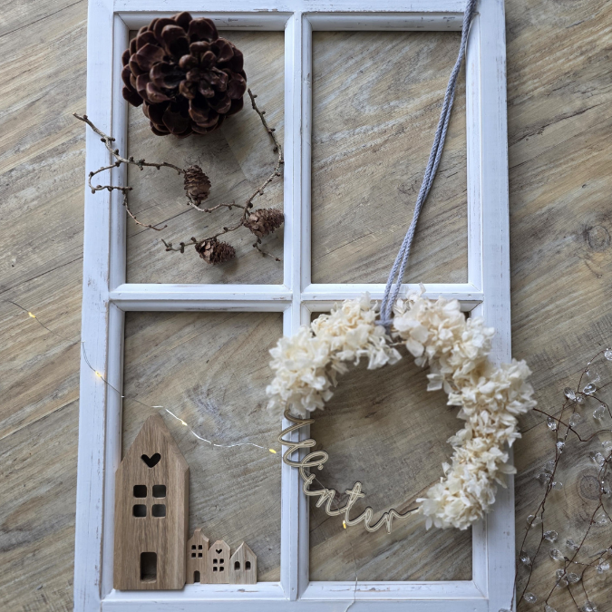 SVG Laser Datei Winter Kranz schlicht Laserdatei – Bild 4