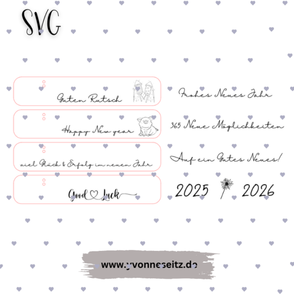 SVG Laser Datei Silvester Wunderkerzenhalter Verpackung für Wunderkerzen Geschenkidee Laserdatei – Bild 2