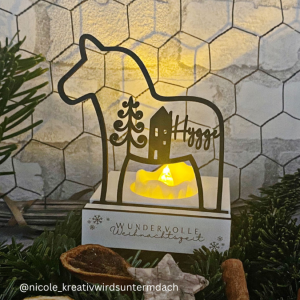 SVG Laser Datei 3er Set Dala Kränze Winter Weihnachten Skandi Scandi Dalapferd Skandinavian living Scandihome Reh Hej God Jul Dala Pferde – Bild 21
