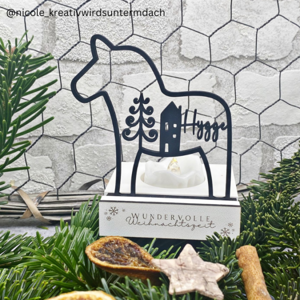 SVG Laser Datei 3er Set Dala Kränze Winter Weihnachten Skandi Scandi Dalapferd Skandinavian living Scandihome Reh Hej God Jul Dala Pferde – Bild 22