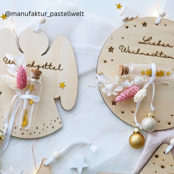 Weihnachten Winter 7 Designs Wunschzettel Christkind Weihnachtsmann Advent Weihnachtswünsche Kinder Laserdatei – Bild 12