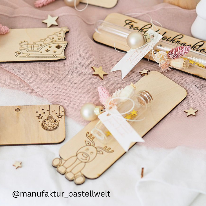 SVG Laser Datei Wunscherfüller Geldgeschenk Weihnachten 8 Designs – Bild 15