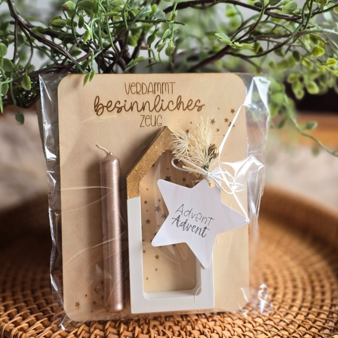 SVG Laser Datei UND Druckdatei in PDF Weihnachten in der Tüte Holzkarten für Gießteile verpackung Postkarten – Bild 6
