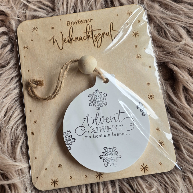 SVG Laser Datei UND Druckdatei in PDF Weihnachten in der Tüte Holzkarten für Gießteile verpackung Postkarten – Bild 4