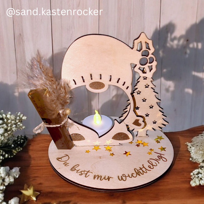 SVG Laser Datei Kranz und Aufsteller Wichtel Wichtelig Weihnachtswichtel – Bild 8