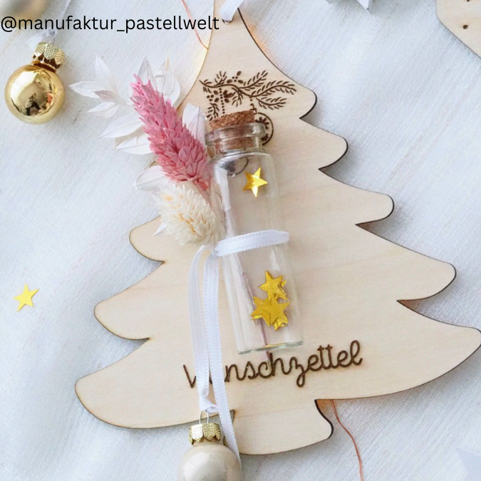 Weihnachten Winter 7 Designs Wunschzettel Christkind Weihnachtsmann Advent Weihnachtswünsche Kinder Laserdatei – Bild 11
