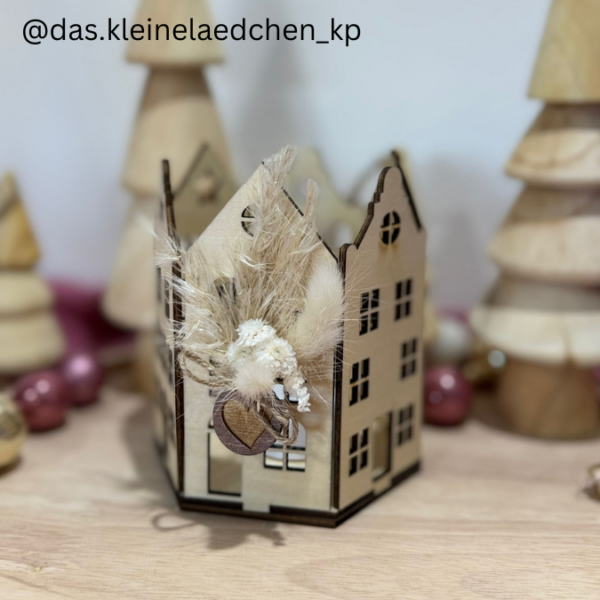 SVG Laser Datei Häuserkranz Haus Kranz Lichthäuser Haus Häuser 3mm – Bild 11