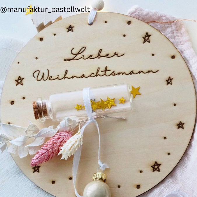 Weihnachten Winter 7 Designs Wunschzettel Christkind Weihnachtsmann Advent Weihnachtswünsche Kinder Laserdatei – Bild 9