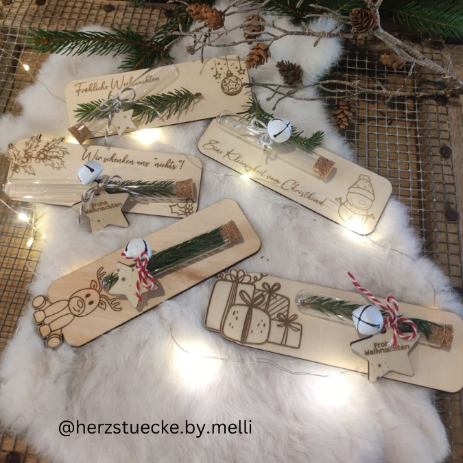 SVG Laser Datei Wunscherfüller Geldgeschenk Weihnachten 8 Designs – Bild 6