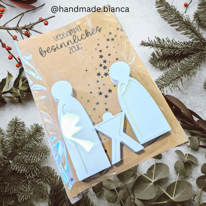 SVG Laser Datei UND Druckdatei in PDF Weihnachten in der Tüte Holzkarten für Gießteile verpackung Postkarten – Bild 19