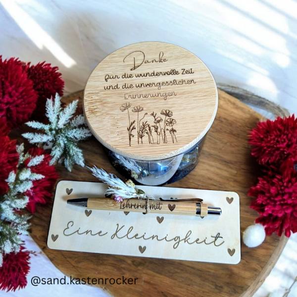 SVG Laser Datei Pflanzenstecker 6er Set Kindergartenabscheid Geschenk Lehrerin oder Erzieherin SVG Datei – Bild 5