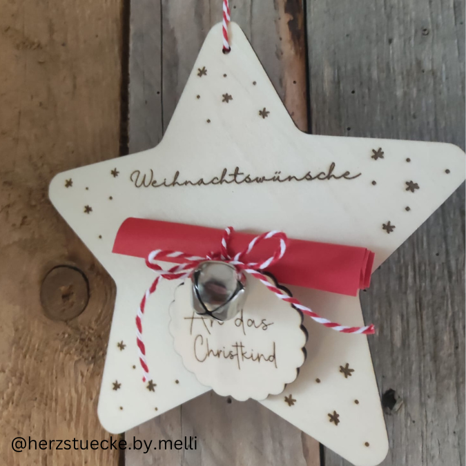 Weihnachten Winter 7 Designs Wunschzettel Christkind Weihnachtsmann Advent Weihnachtswünsche Kinder Laserdatei – Bild 15