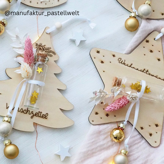 Weihnachten Winter 7 Designs Wunschzettel Christkind Weihnachtsmann Advent Weihnachtswünsche Kinder Laserdatei – Bild 13