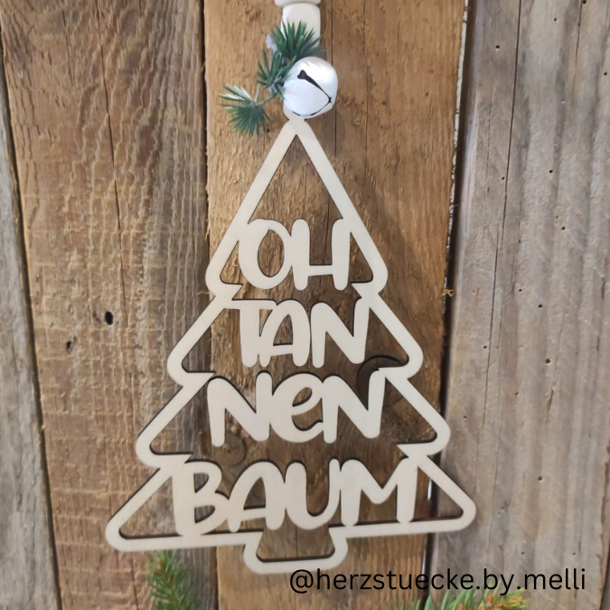 SVG Laser Datei Kranz Kränze Oh Tannenbaum Laserdatei – Bild 6