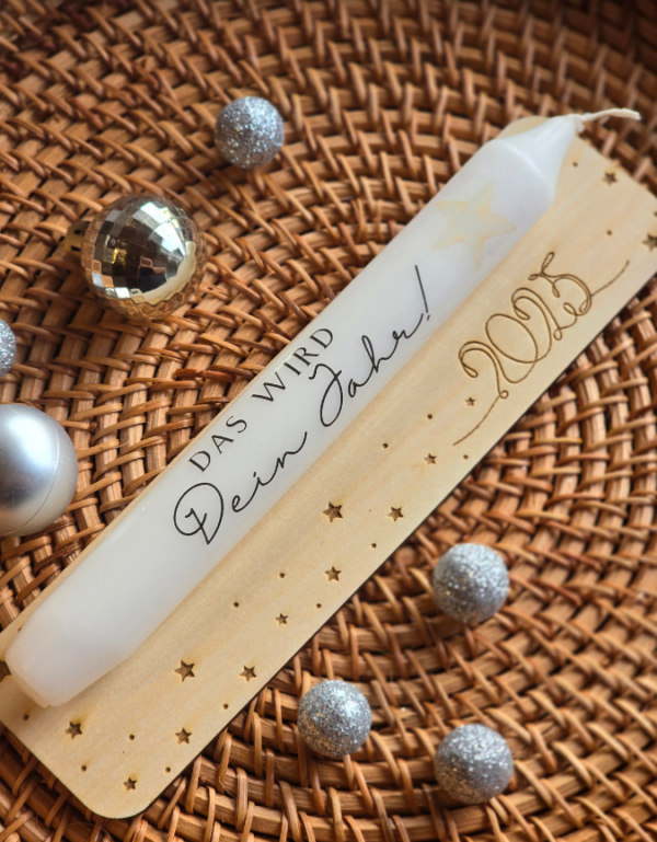 PDF - Kerzentattoo Vorlage - Silvester Silvesterwünsche- A4 Kerzentattoos zum selber drucken – Bild 5
