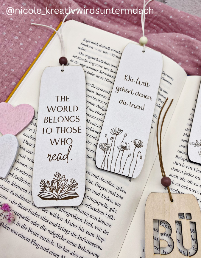 SVG Laser Datei Lesezeichen Bücherliebe Bücher SVG Datei – Bild 10