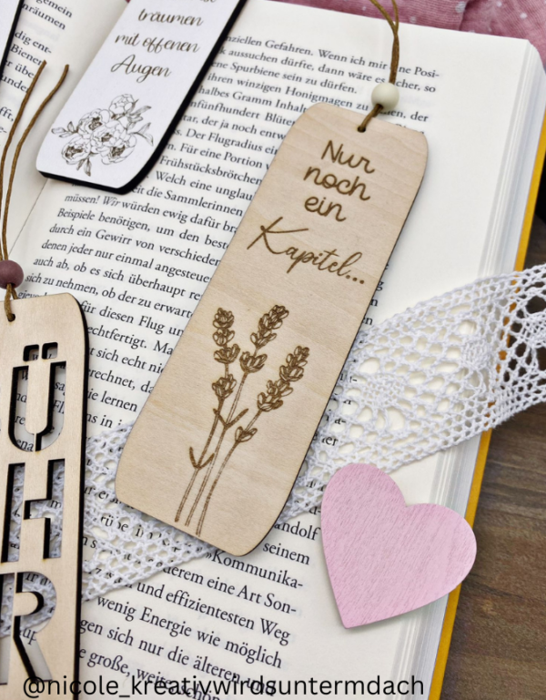 SVG Laser Datei Lesezeichen Bücherliebe Bücher SVG Datei – Bild 9