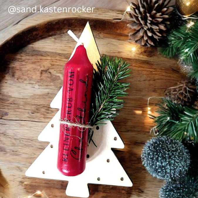 SVG Laser Datei Wunscherfüller Tannenbäume Tannenbaum Geldgeschenk Laserdatei – Bild 6