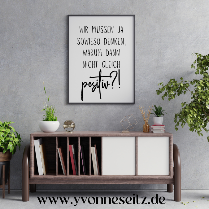PRINT DRUCKVORLAGE PDF A4 POSTER - WIR MÜSSEN JA SOWIESO DENKEN... - Printable PDF-Datei zum selber drucken – Bild 2