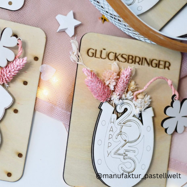 SVG Laser Datei Glücksschweine Glücksbringer Glück Jahreswechsel Mitbringsel Laserdatei – Bild 7