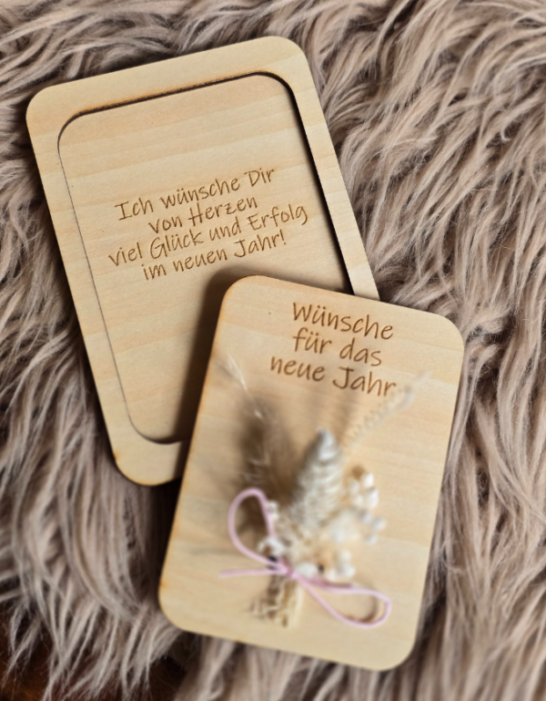 SVG Laser Datei Silvester Neujahreswünsche Karten Jahreswechsel Mitbringsel Laserdatei – Bild 8