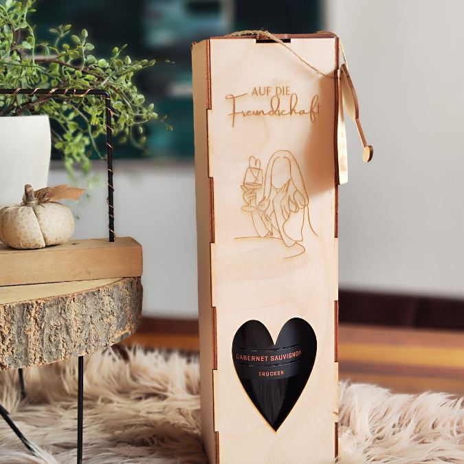 3mm SVG Laser Datei - Flaschenverpackung Weinflaschenbox Geschenkkiste inkl Anhänger für Weinflasche Sektflasche Geschenk Laserdatei – Bild 23