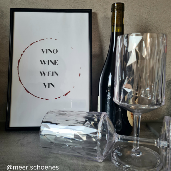 PRINT DRUCKVORLAGE PDF A4 POSTER 4 Stück - Wein Vino Wine- Printable PDF-Datei zum selber drucke – Bild 2