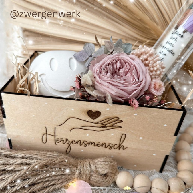 3 mm und 4 mm Geschenkbox in 3 Größen für Freundinnen Beste Freundin Kiste Geschenksets Beste Freundin BFF SVG Laserdatei Laserfile Lasercut – Bild 4