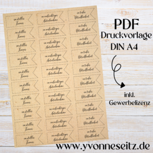 PRINT DRUCKVORLAGE PDF Geschenkanhänger 3 Designs - TRAUER - Printable PDF-Datei zum selber drucken
