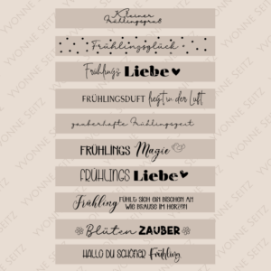 SVG Laser Datei KLÖTZCHENSCHRIFT FRÜHLING Gravur für Klötzchen Easysticks  SVG Datei
