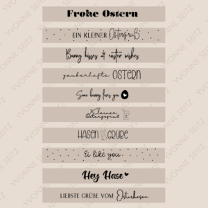 SVG Laser Datei KLÖTZCHENSCHRIFT OSTERN Gravur für Klötzchen Easysticks  SVG Datei