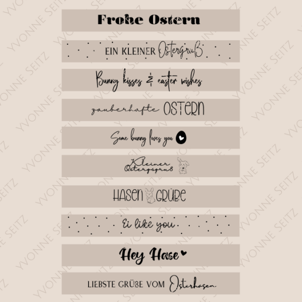 SVG Laser Datei KLÖTZCHENSCHRIFT OSTERN Gravur für Klötzchen Easysticks  SVG Datei
