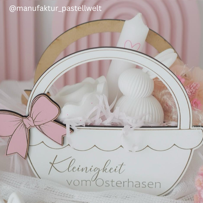 3 mm und 4 mm Ostern Geschenkkörbchen in 6 Designs inkl Anhänger und Deko für Kleinigkeiten Osterhasen Eier Osterkörbchen Ostergeschenk SVG Laserdatei Laserfile Lasercut – Bild 12