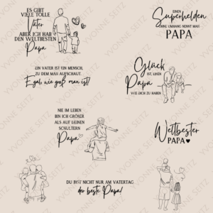 SVG Laser Datei Vater Papa Vatertag SVG Datei