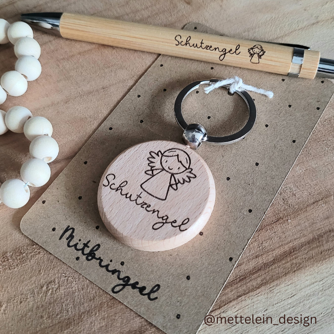 Laserdatei Halter für Schlüsselanhänger Glücksbringer Verpackung Kleinigkeiten Geschenkidee SVG Laser Datei – Bild 12