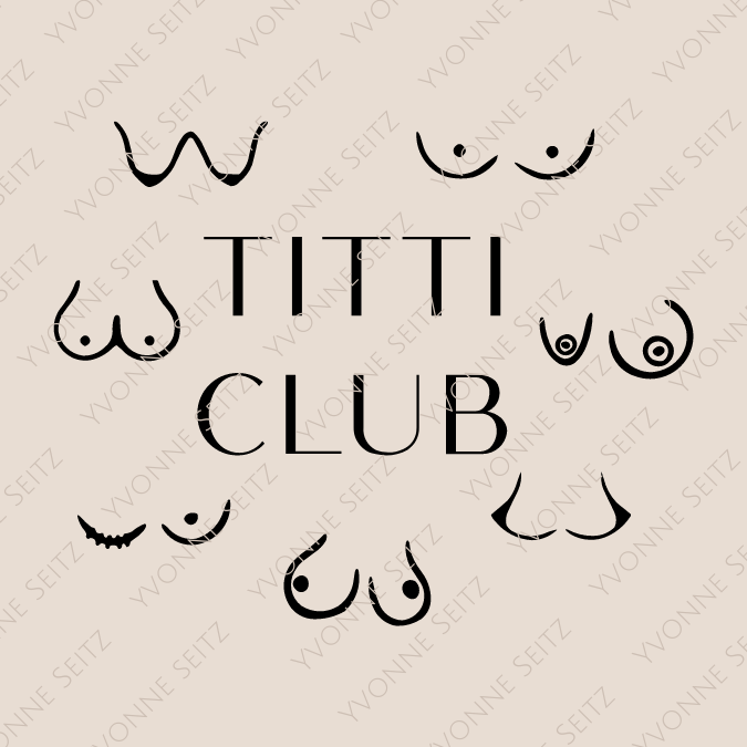 SVG Laser Datei Gravur TITTI CLUB Busenfreundin Beste Freundin Freundinnen