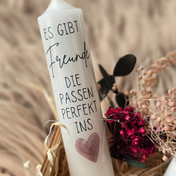 PDF - Kerzentattoo Vorlage - Freundin Beste Freundin Freundschaft - A4 Kerzentattoos zum selber drucken – Bild 6