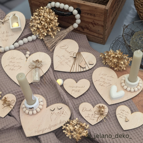 SVG Laser Datei - Geschenkherzen zum Stellen oder hängen für Gießteile Kerzenständer Blumen verschiedene Designs Laserdatei – Bild 38