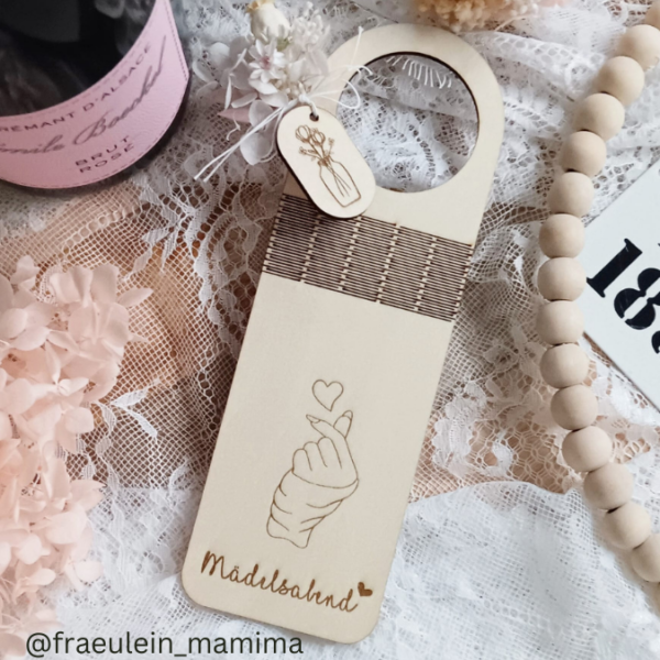 SVG Laser Datei - Flaschenanhänger Weinflaschen Anhänger für Flaschen 9 Designs Freundschaft Freunde Laserdatei – Bild 14