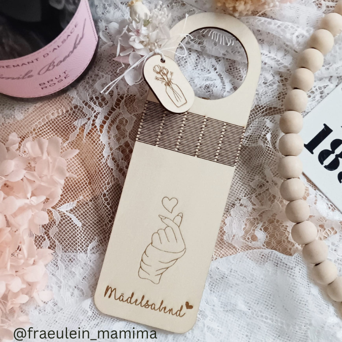 SVG Laser Datei - Flaschenanhänger Weinflaschen Anhänger für Flaschen 9 Designs Freundschaft Freunde Laserdatei – Bild 14