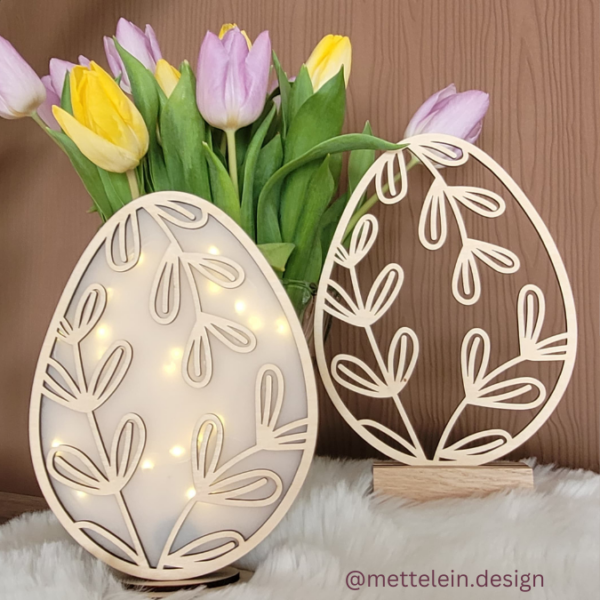 SVG Laser Datei  Ei floral stehend, hängend auch als Leuchtei möglich 3mm und 4mmr SVG Datei – Bild 18