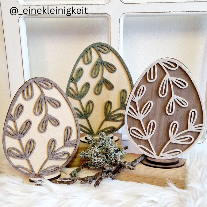 SVG Laser Datei Ei floral stehend, hängend auch als Leuchtei möglich 3mm und 4mmr SVG Datei – Bild 19