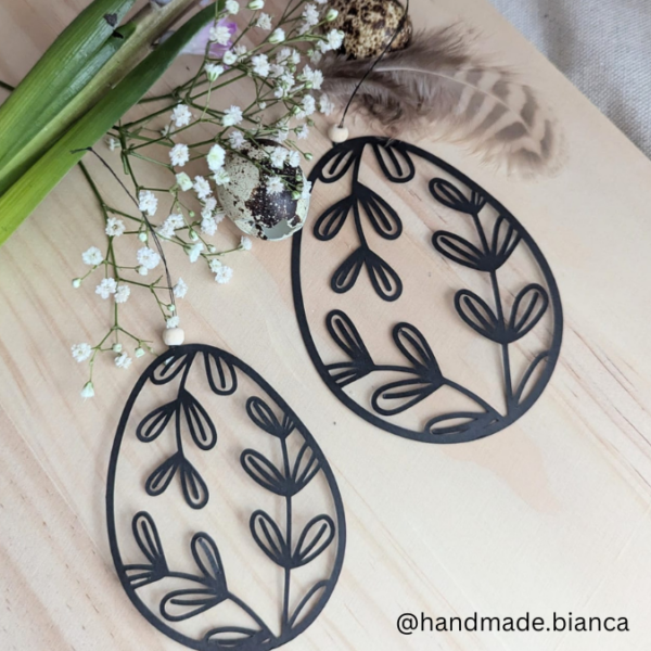 SVG Laser Datei  Ei floral stehend, hängend auch als Leuchtei möglich 3mm und 4mmr SVG Datei – Bild 20
