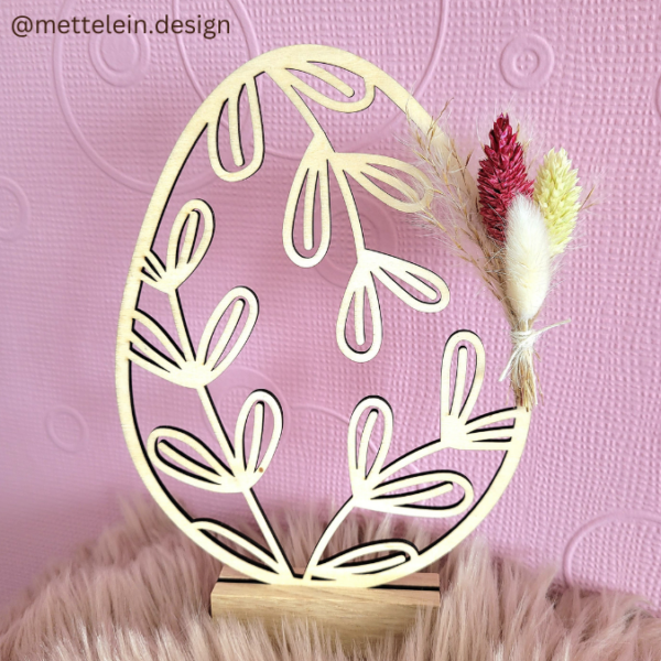 SVG Laser Datei  Ei floral stehend, hängend auch als Leuchtei möglich 3mm und 4mmr SVG Datei – Bild 15
