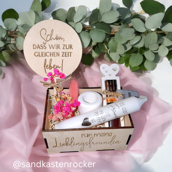 3 mm und 4 mm Geschenkbox in 3 Größen für Freundinnen Beste Freundin Kiste Geschenksets Beste Freundin BFF SVG Laserdatei Laserfile Lasercut – Bild 9