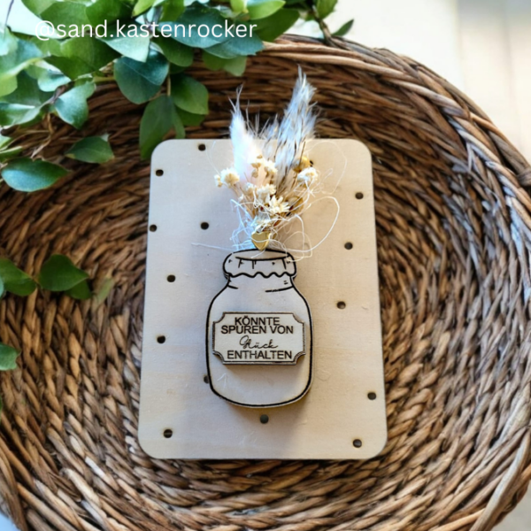 SVG Laser Datei Grußkarte Geldgeschenk Trockenblumen Vorratsglas Geschenkkarte Glas Marmeladenglas Laserdatei mit Blankos – Bild 21