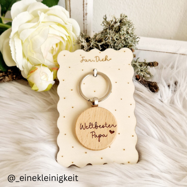 Laserdatei Halter für Schlüsselanhänger Glücksbringer Verpackung Kleinigkeiten Geschenkidee SVG Laser Datei – Bild 5